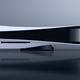 A horizontal PlayStation 5.